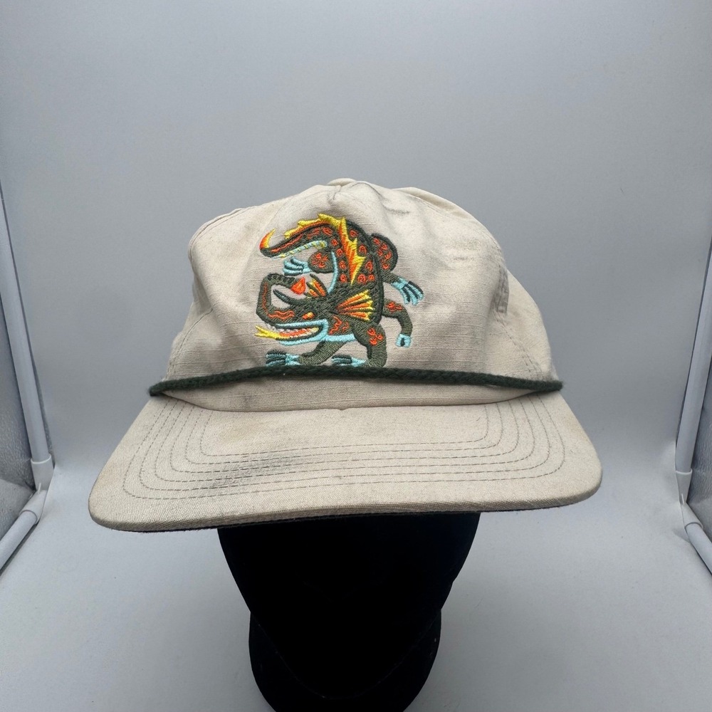 Howler Bros Swan Valley Monster Rope Snapback Hat Cream Off White Rare